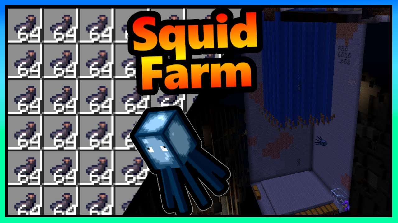 Minecraft Squid Farm | 6000+ Inc Sac per Hour | 1.18 - 1.19+
