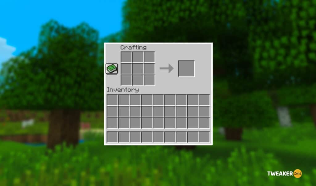 Open the Crafting Menu (Iron Trapdoor)