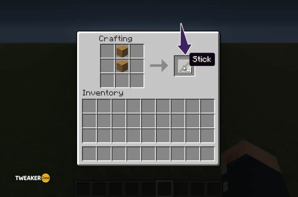 Wooden Sticks in Minecraft