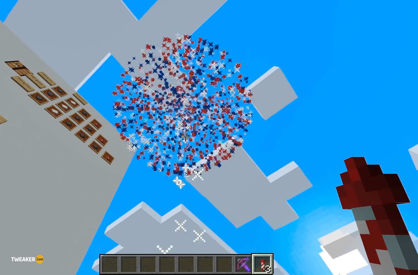 Firework Rockets in minecraft