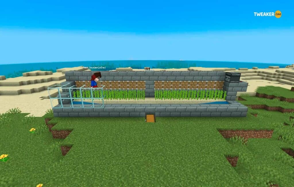 Fully-Automated Sugar Cane Farm In Minecraft