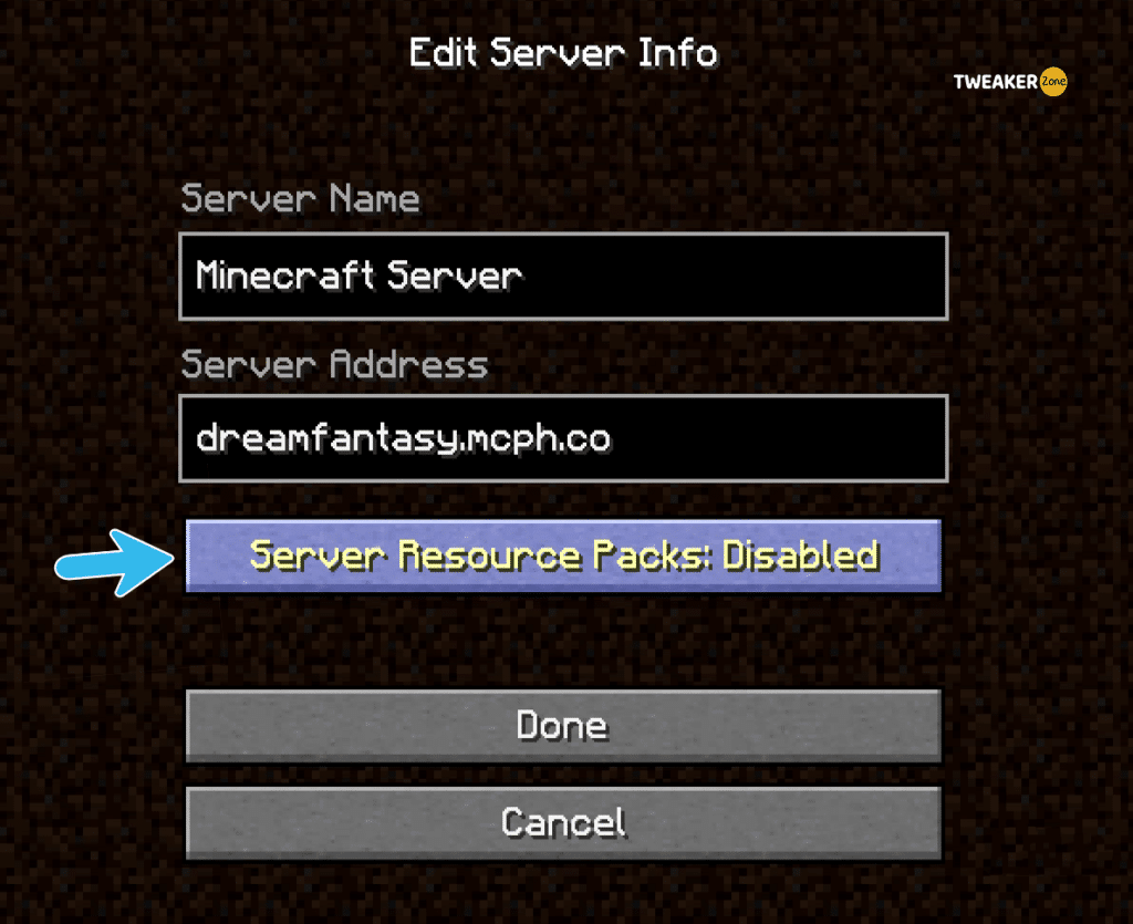 Minecraft Server Resource Packs
