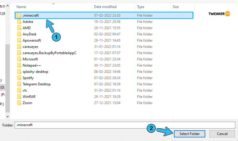 .minecraft folder