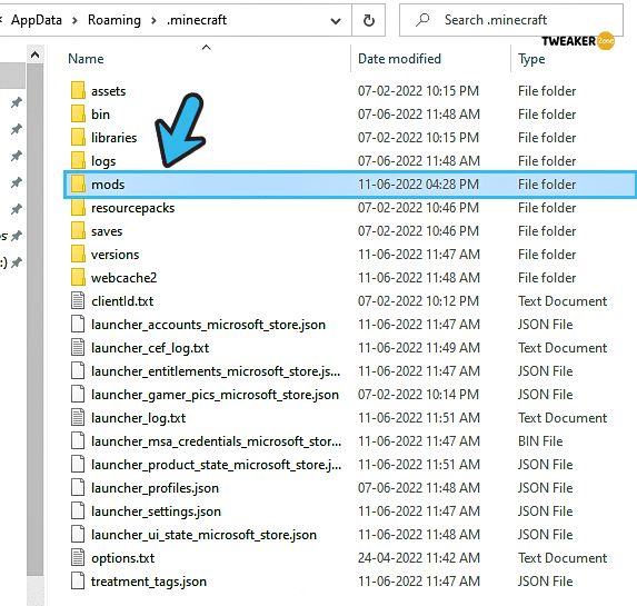 Minecraft Mods Folder